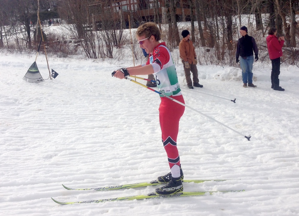 Emmett Peterson in the 10km classic. Watch for Emmett's name in the college ranks in another couple years!