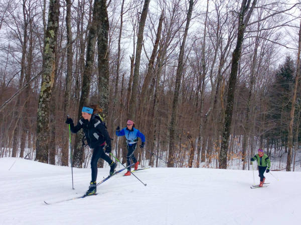 I (Adam) skied with the Devo group of Sammie, Ava, Esther and Aidan