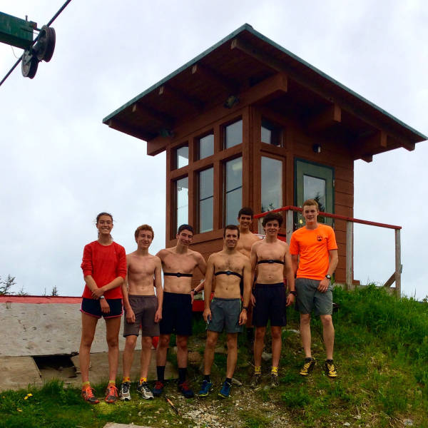 Happy crew after another painful trip up the mountain. Thanks to Lisa Burt for snapping a few pics!