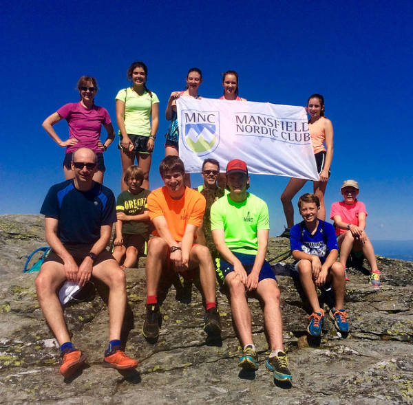 Part of the summit gang at Camel's Hump