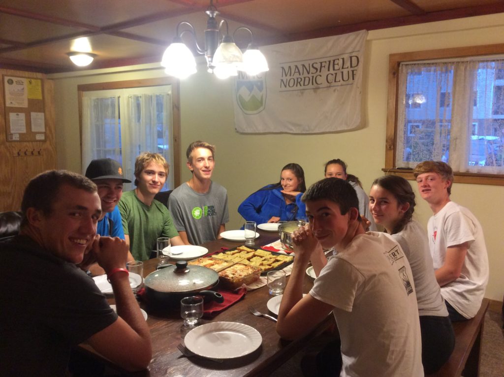 Hearty pre-race meal. Thanks to the folks who donated food items and food budget contributions!